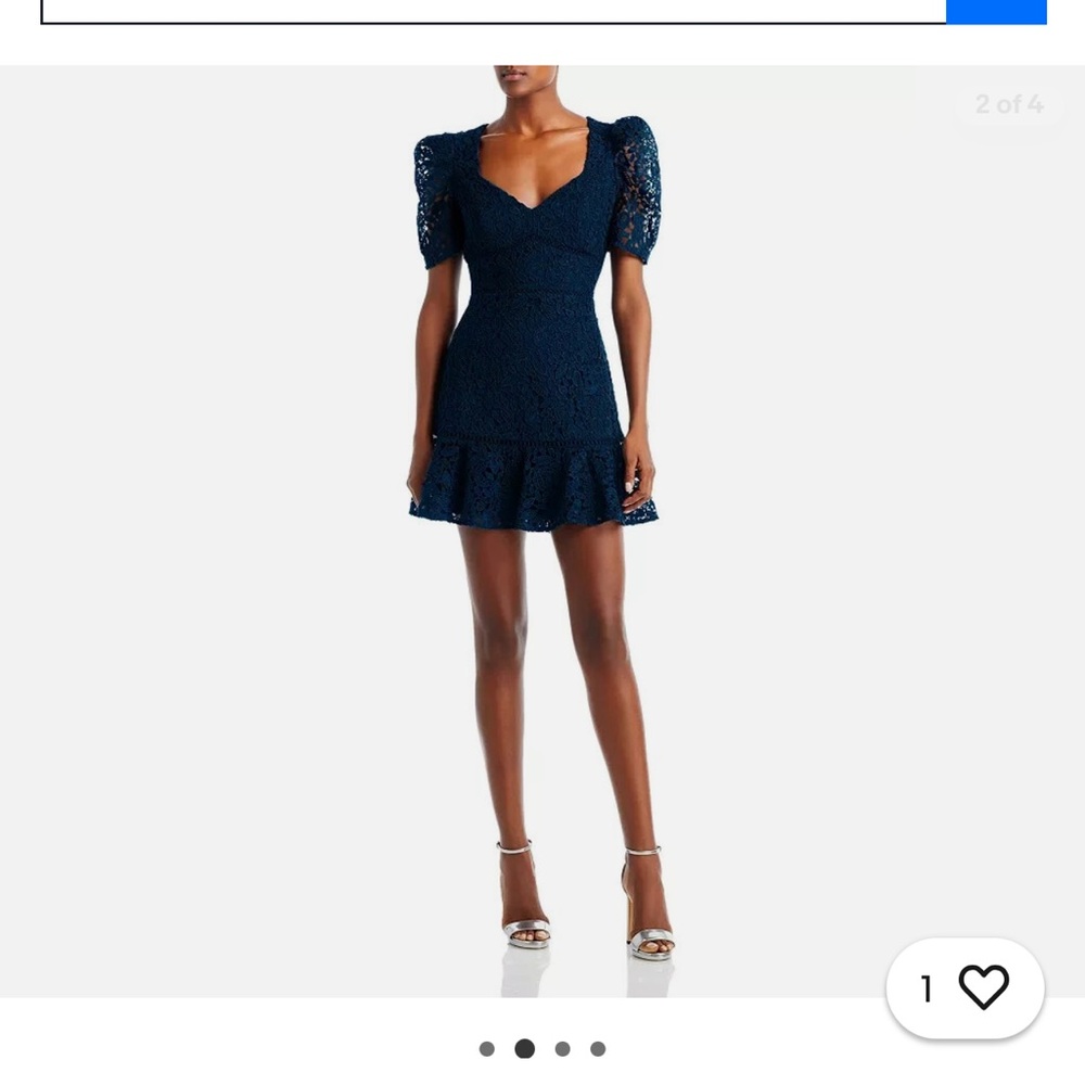 Aqua Blue Peplum Mini Dress with Puff Sleeves